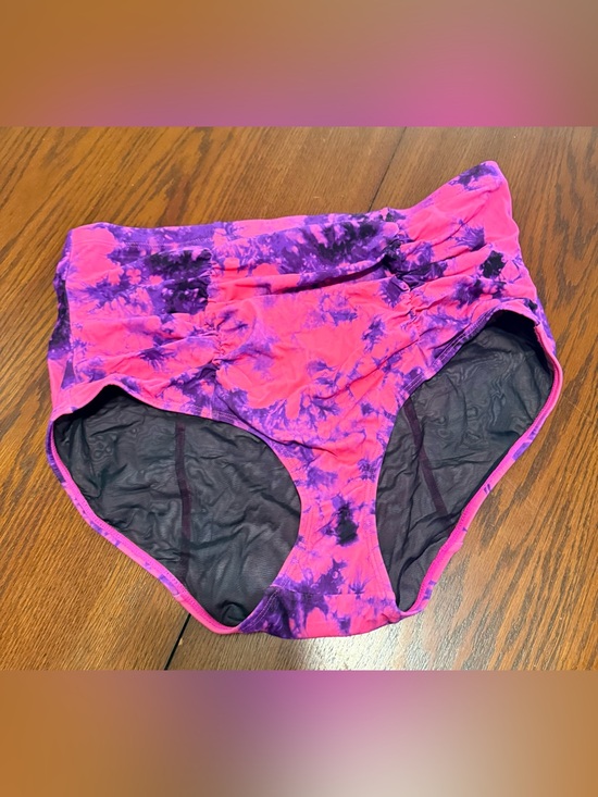 torrid Other - Women’s Plus Torrid High Waist Binkini Swim Bottoms Hot Pink Purple Tie Dye Sz 1